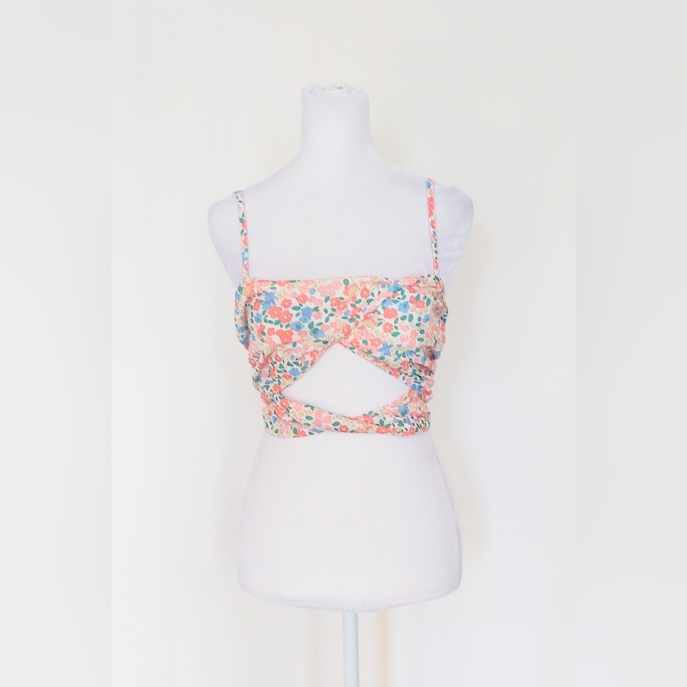 Hello Molly Floral Crop Top Size 4